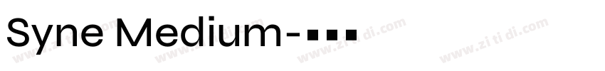 Syne Medium字体转换